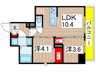 アーバネックス菊川Ⅱの物件間取画像